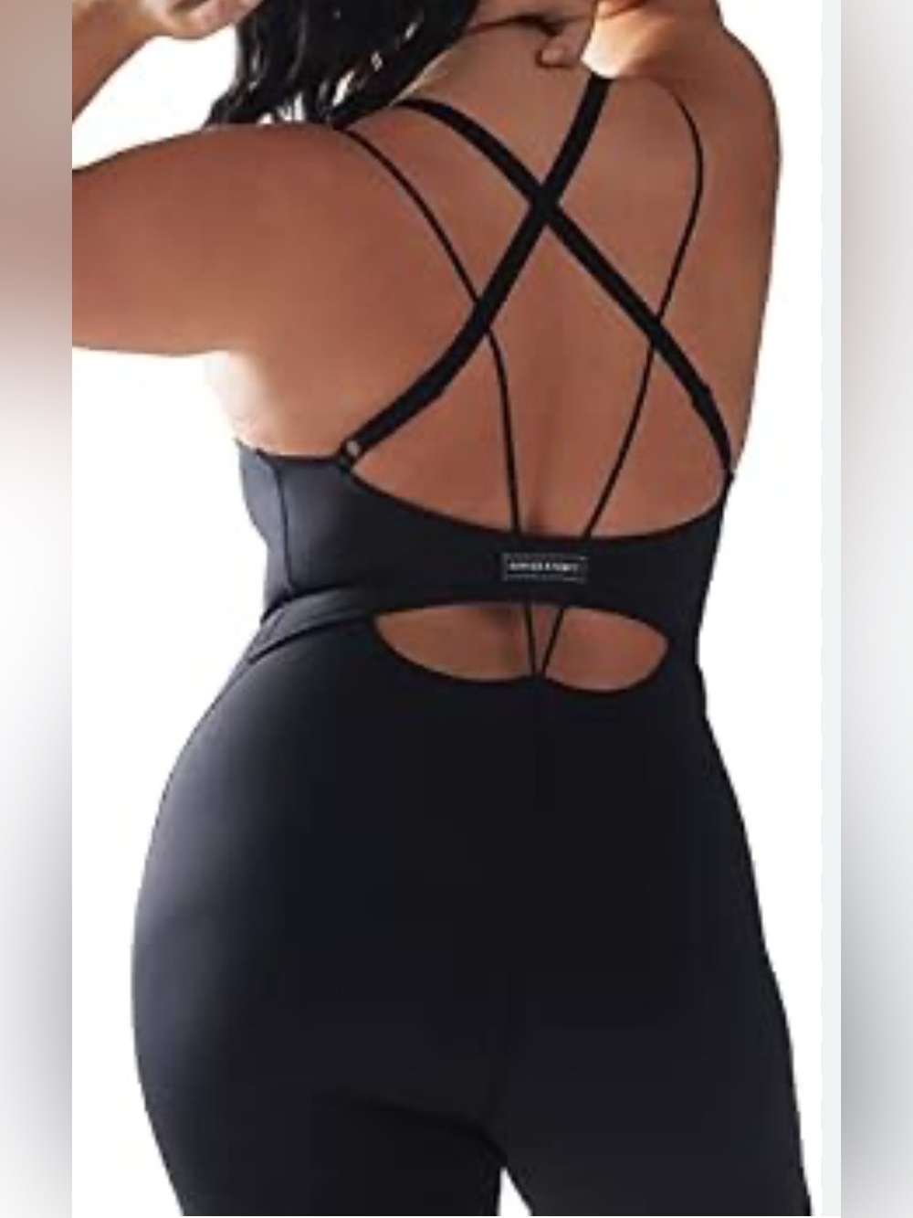 Savage X Fenty Black Sculpting One-Piece Jumpsuit - Picture 14 of 15